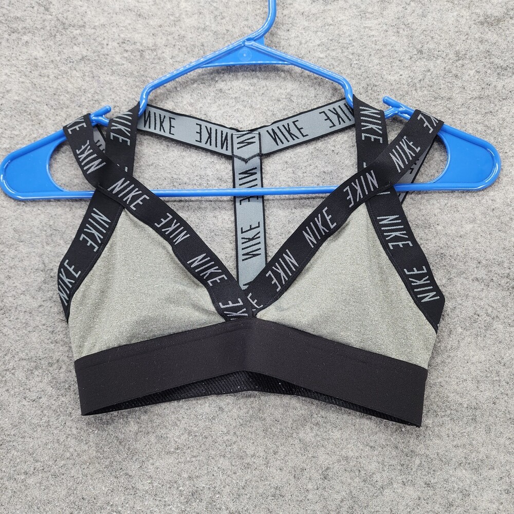 Nike Sports Bra Womens XS Gray Strappy